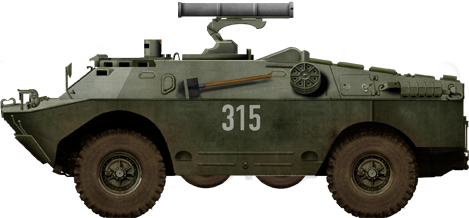 Soviet 9P148 ATGM tank hunter