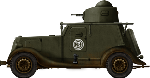 Reconnaissance vehicle of the 56th Tank Brigade, autumn 1941
