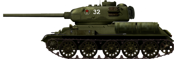 T-34-85 during the Manchurian Campaign, August 1945