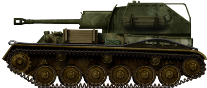SU-76, unknown unit, summer 1943.