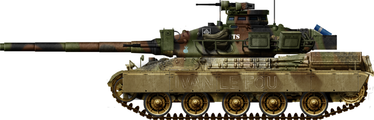 AMX-30B2 with side skirts 