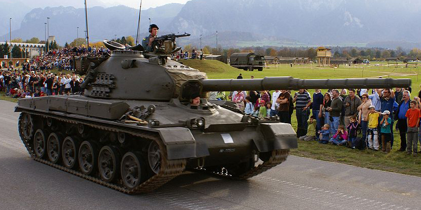 Panzer 61 at the 2006 Steel Fest parade.