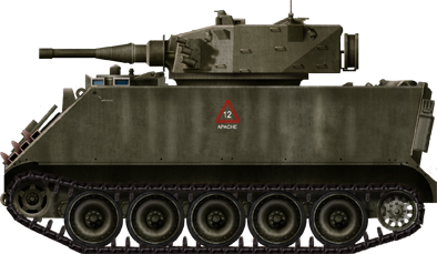 Australian armoured division organic recce FSV/Scimitar turret (1970)