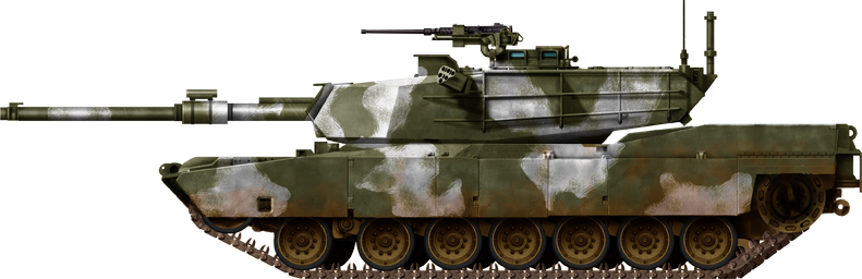 M1 Abrams, winter livery.