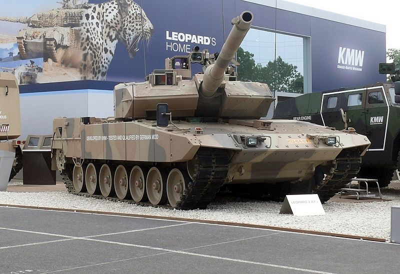 Leopard 2A7+ at Eurosatory in 2010