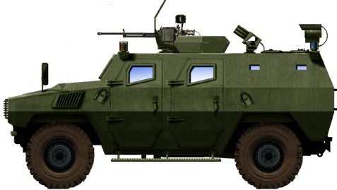 Green army vehicle with options