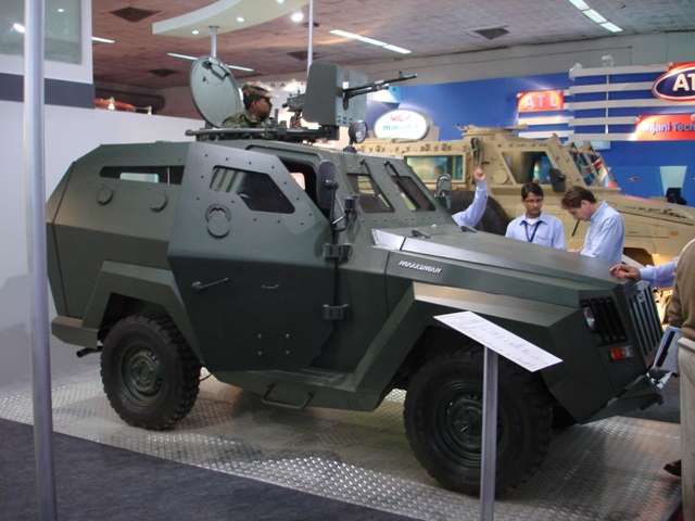 Mahindra defence trade show Presentation vehicle