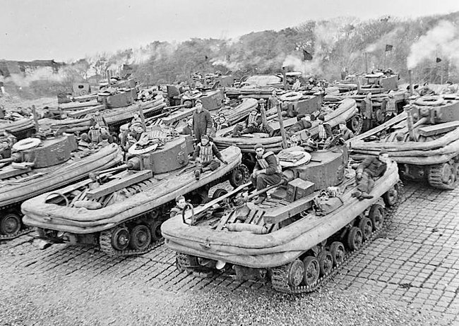 Valentine DD tanks