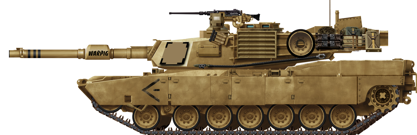 m1a2 abrams tank blueprints inside