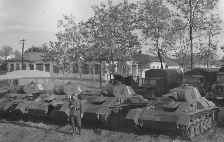 A group of captured T-70s in German service.