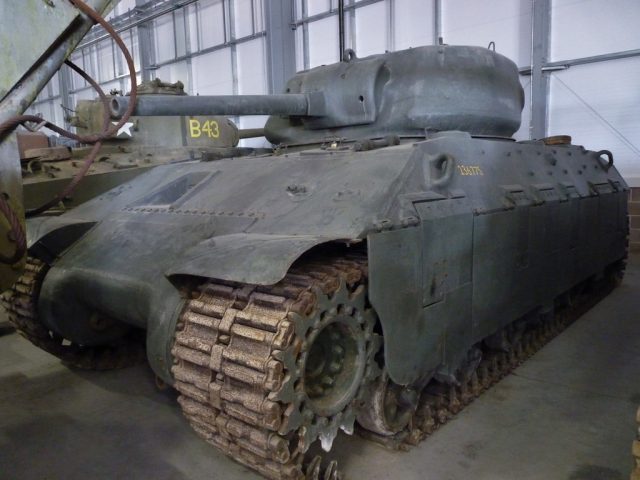 The T14 in Bovington's Vehicle Conservation Center - Photo: The Sherman Tank Site