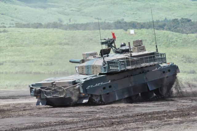 The Type 10 showing off its hydropneumatic suspension