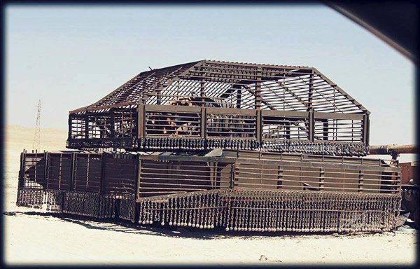 Another example of a T-72 Mahmia with total cage armor protection. This one appears to be much large than other examples, and whilst it may provide better protection, it would, no doubt, make the vehicle much heavier, unwieldy, and it would possibly take up too many resources per tank.