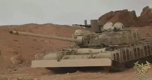 A T-55 upgraded in a manner similar to the Mahmia. The armor differs from, even if it resembles, a T-72 Mahmia's armor