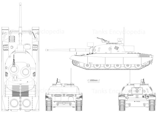 Panzer 74 with the Variante A turret and the Variante H hull
