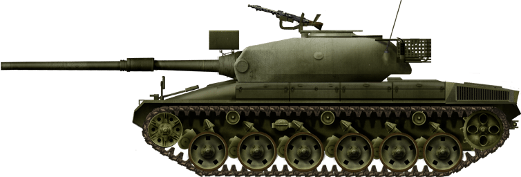 The Panzer 74 with the Variante A turret and the Variante H hull 
