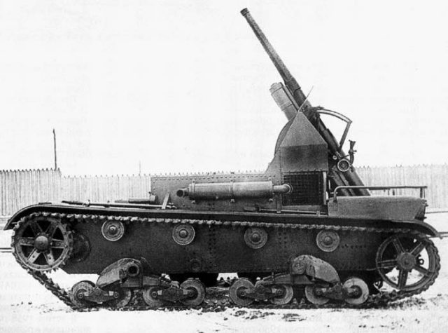 The SU-5-1 equipped with a Model 1902/1930 76.2 mm (3 in) gun.
