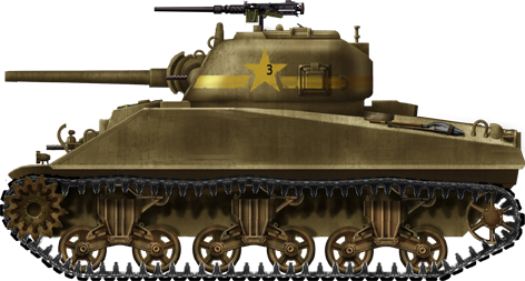 Tanks. Being tanks. - an Easy Eight M4A3E8 Sherman crossing railroad  tracks, with a bunch of logs laid on top of the tracks to made crossing  easier for the tank. This historical