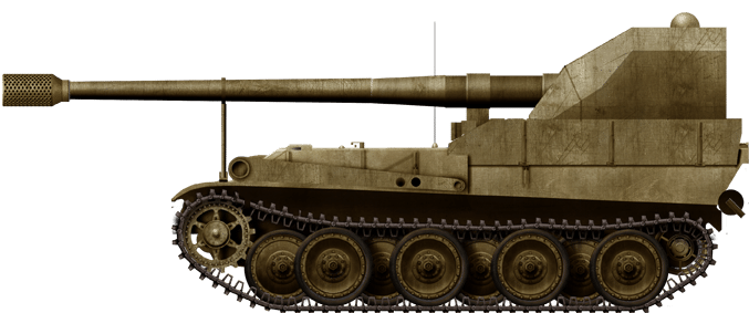 Waffenträger 12.8 cm K 43 Selbstfahrlafette Krupp II/Grille 12