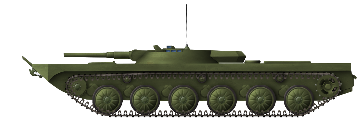 Soviet Prototype Tanks Object 287 A Prototype Light Tank Armed With