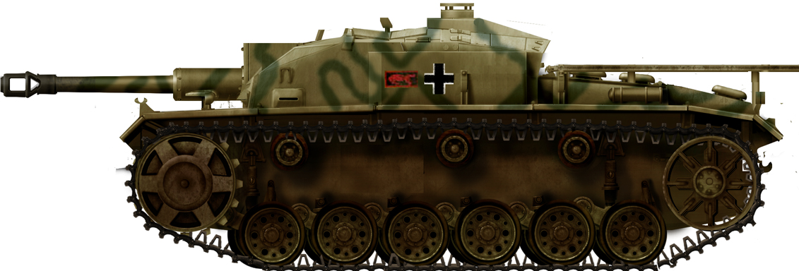 StuG III Ausf.F, Panzer-Abteilung 191, Eastern front, 1942. Illustrations by Tank Encyclopedia’s own David Bocquelet.