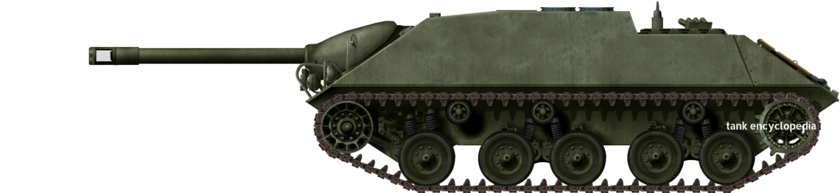 Kanonenjagdpanzer 1-3. Illustration by Pavel Alexe.