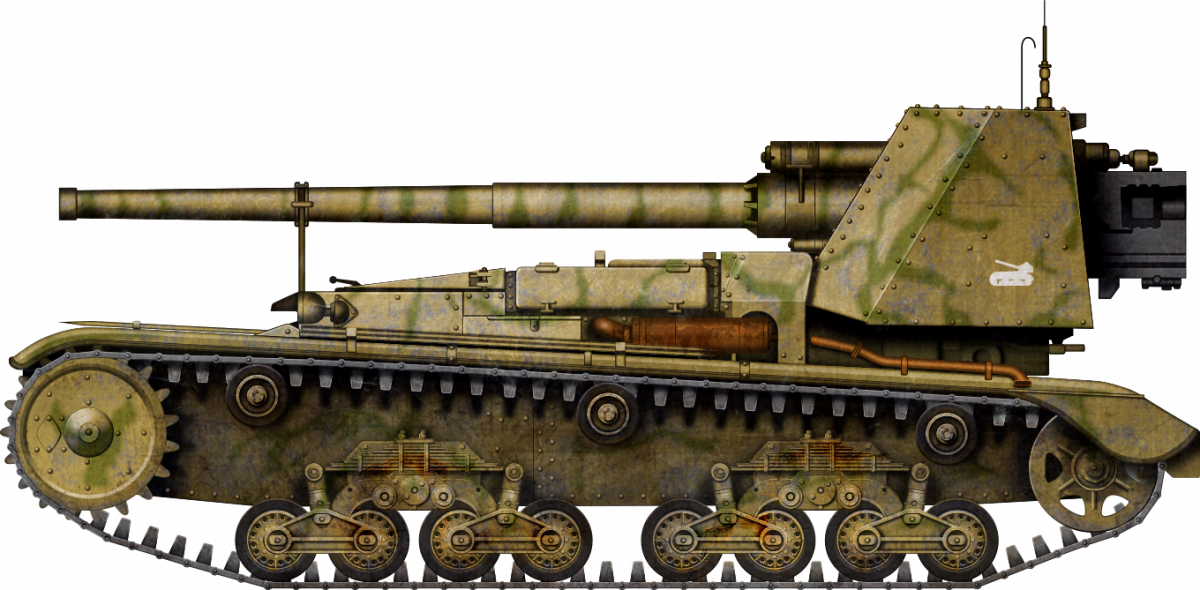 Semovente M41M da 90/53 of the CLXIII Gruppo. Illustration made by Godzila.