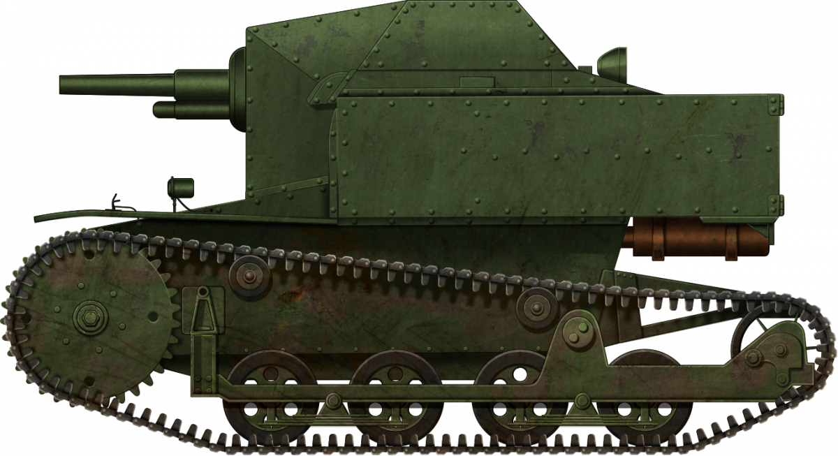 T-27 37 mm. Illustration made by Godzila.
