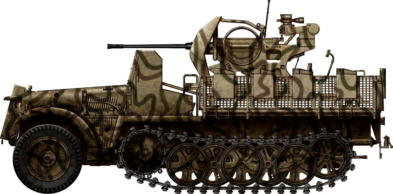 2 cm Flak 30/38 (Sf.) auf gepanzerten Fahrgestell leichter Zugkraftwagen 1-ton (Sd.Kfz.10/4 and Sd.Kfz.10/5)