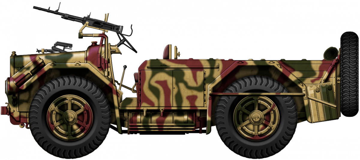 Camionetta SPA-Viberti AS43 used by Regio Esercito. Illustrations by the illustrious Godzilla funded by our Patreon Campaign.