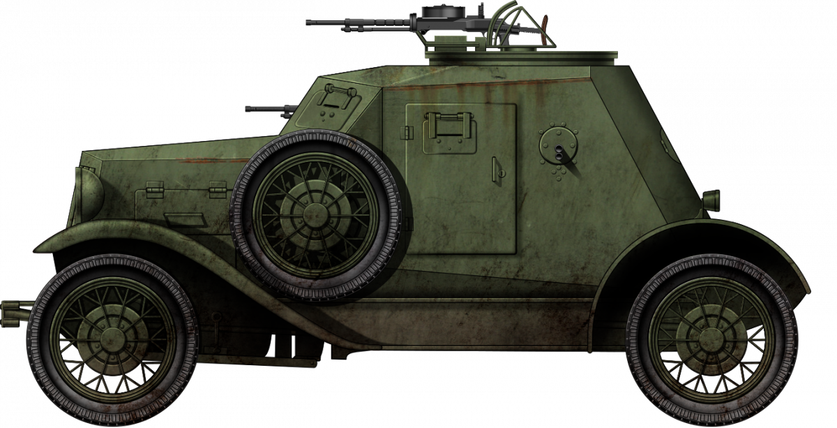 D-12 Armored Car. Illustrations by the illustrious Godzilla funded by our Patreon Campaign.