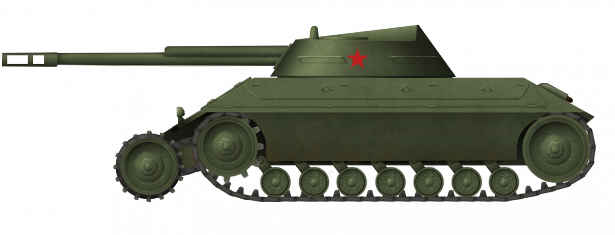 Rozanov’s Destroyer Tank of Heavy Type. Illustration by Pavel Alexe.