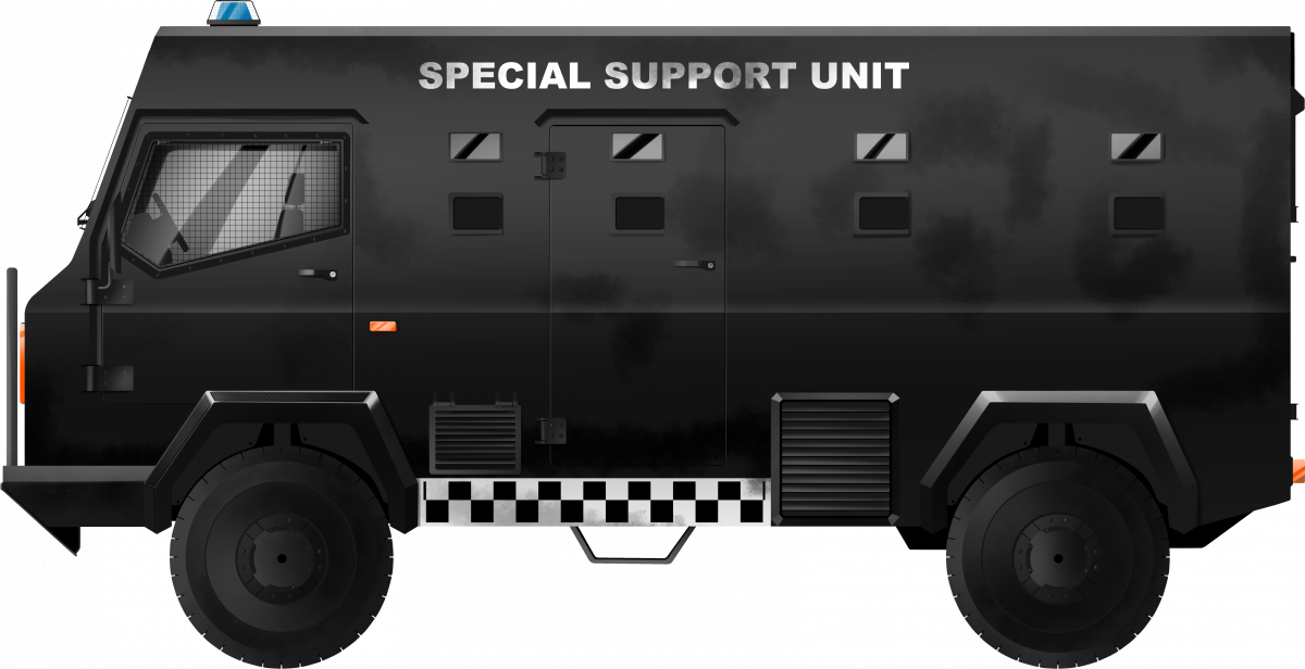 Alvis Tactica of the Mauritian Special Support Unit. Illustration by Vinh.