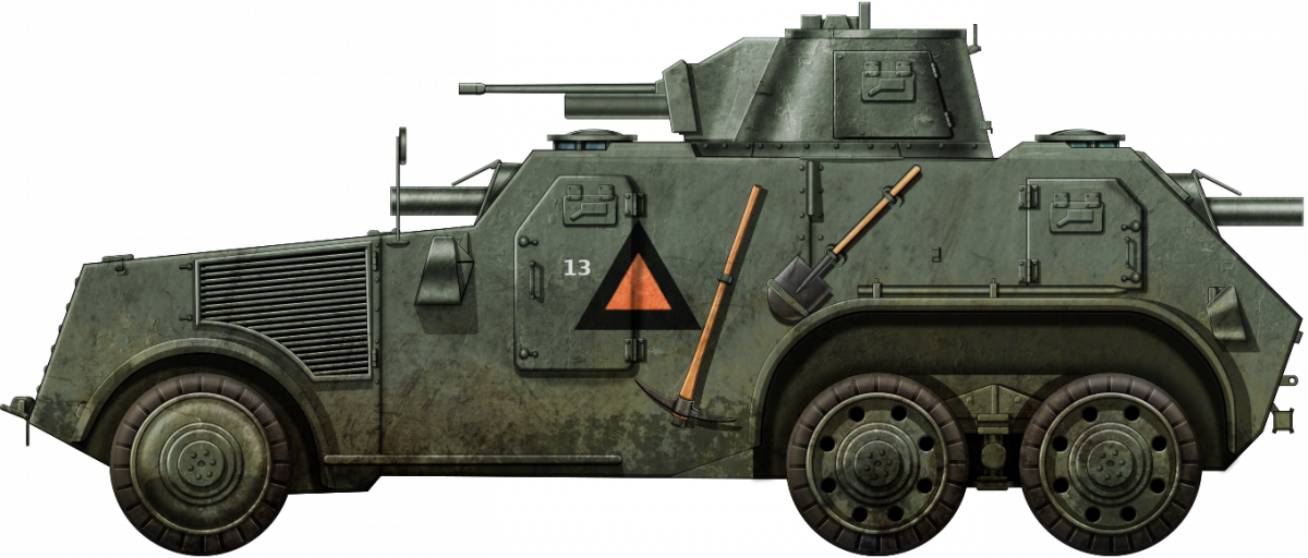 Pantserwagen M38 (Landsverk L-180 in Dutch service). Illustrations by Godzilla funded by our Patreon Campaign.