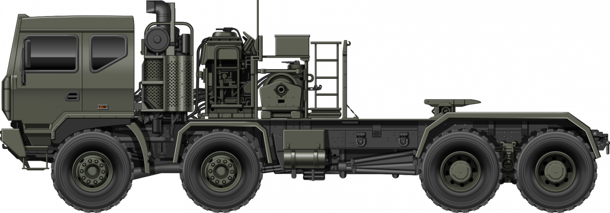 IVECO M1250.70 T WM tank transporter as it was unveiled at Eurosatory 2016. Illustration done by Godzilla, funded by our Patreon campaign.