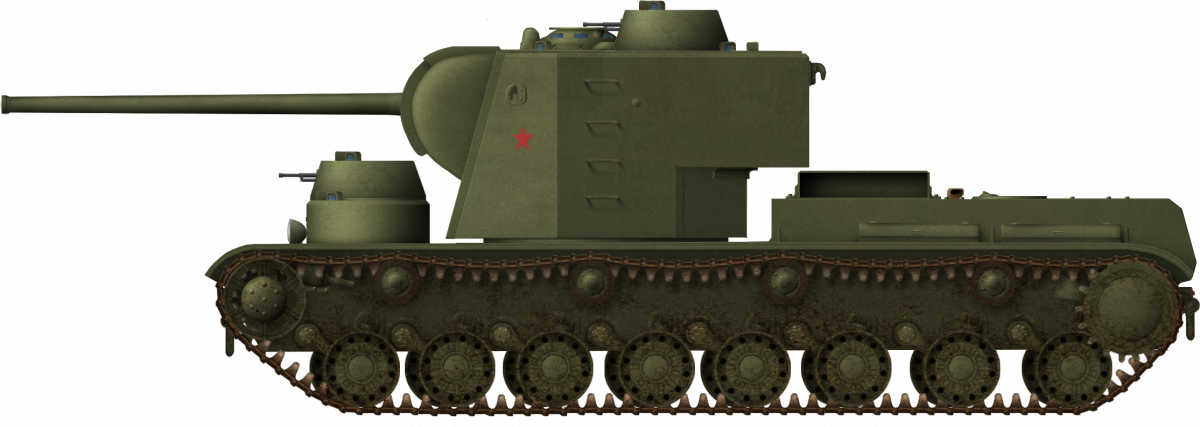 Speculative illustration of the KV-5 (Object 225) with several corrected features, such as the idler. Both illustrations were made by Pavel Alexe.