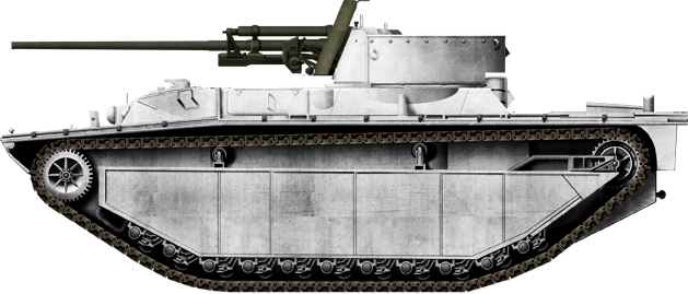 LVT(A)-4 with 57mm ZiS-2 gun (built in series)