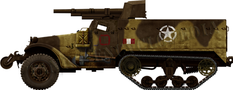 M3 75 mm GMC, Eight Army, Tunisia, May 1943.