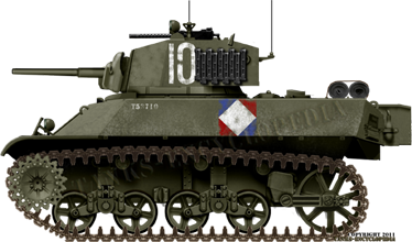 A Free French M3A3 from the 1ere Armée (General De Lattre de Tassigny), Provence, August 1944.