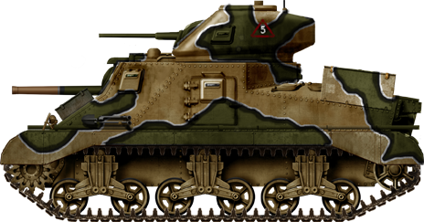 Grant Mk.II (based on the diesel M3A5), Eight Army, El Alamein (second battle), November 1942.