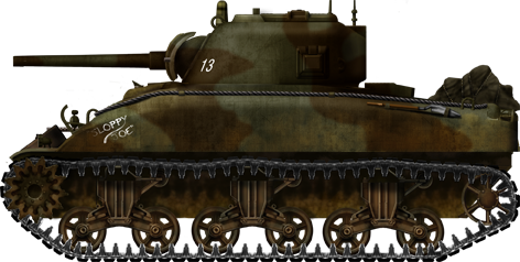 Sherman M4A1, Caroline Islands