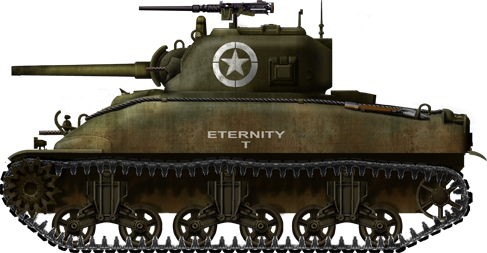 Sherman M4A1, Sicily, 1943