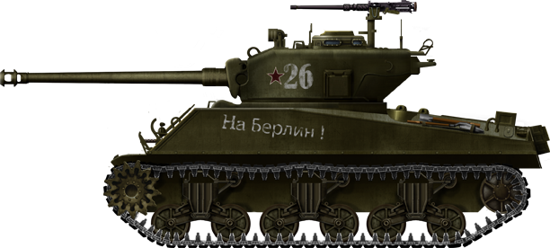 Sherman M4A2(76)W, early type