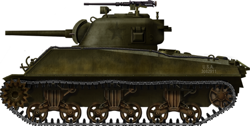 Sherman M4A3 late production, Nancy, 1944