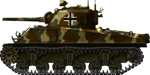 Captured Sherman M4A2