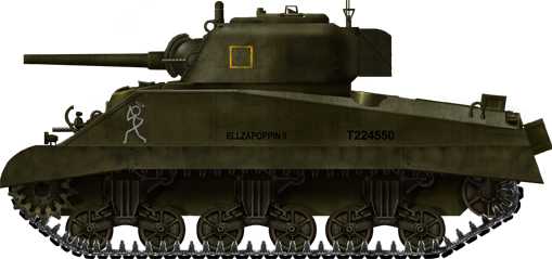 Sherman Mk.III, 48th RTR, Anzio, 1944