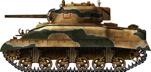 Sherman Mk.II of the 3rd RTR, 9th Armoured Brigade, El Alamein, October 1942