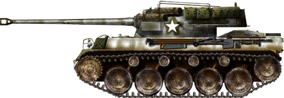 M18 Hellcat, Battle of the Bulge, winter 1944-45.
