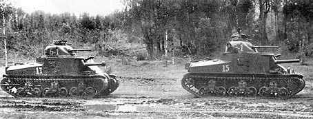 Two M3 Lees in Soviet service at Kursk