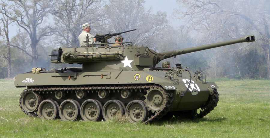 An M18 Hellcat at a reenactment in 2008